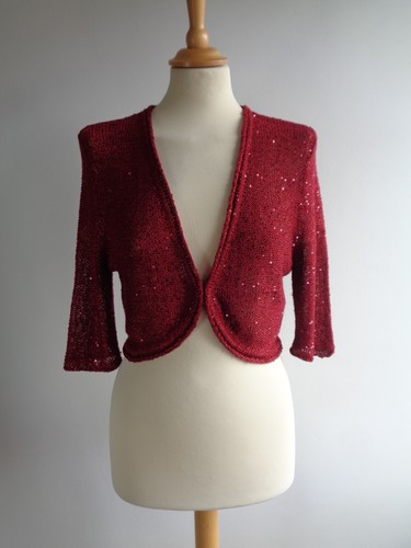 Kaliko deep red cropped - kaliko, bolero
