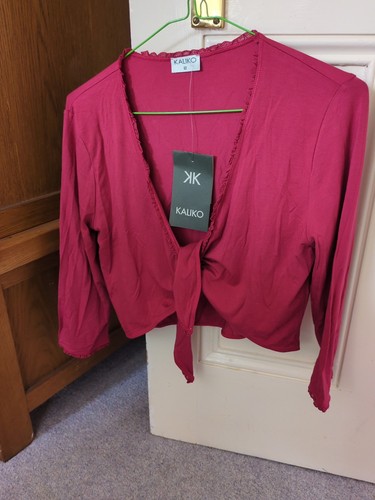 Kaliko fuschia pink - bolero, tie
