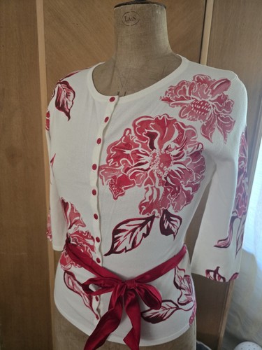 Kaliko cardigan cream red - cream, ,