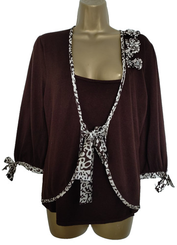 Bnwt brown kaliko cardigan - bnwt,