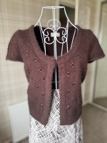 Kaliko angora cardigan bolero - cardigan,